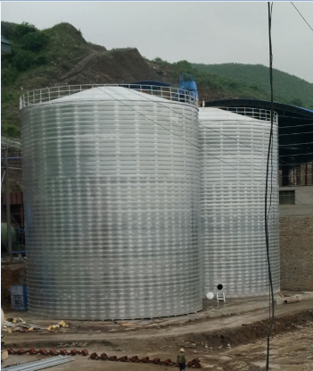 托里粮食钢板仓的安装全过程不用热焊接